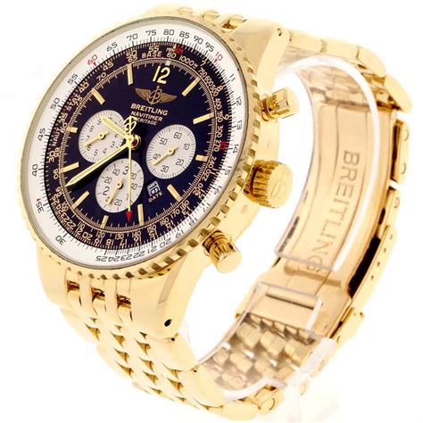 breitling chronograph gold|breitling gold watch price.